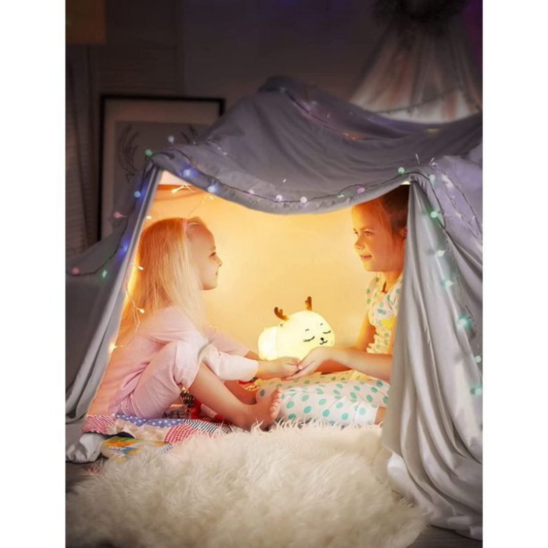CERBIATTO SOGNIDORO | Luce a led per bambini e bambine superstock24