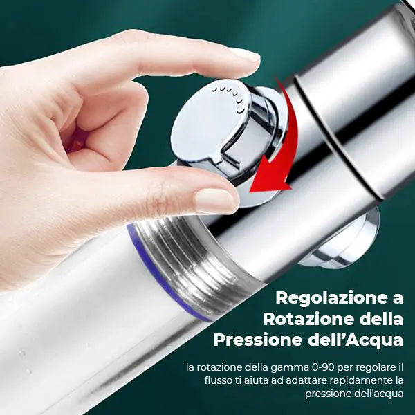 TURBO-SPLASH | Soffione doccia UNIVERSALE con turbina superstock24