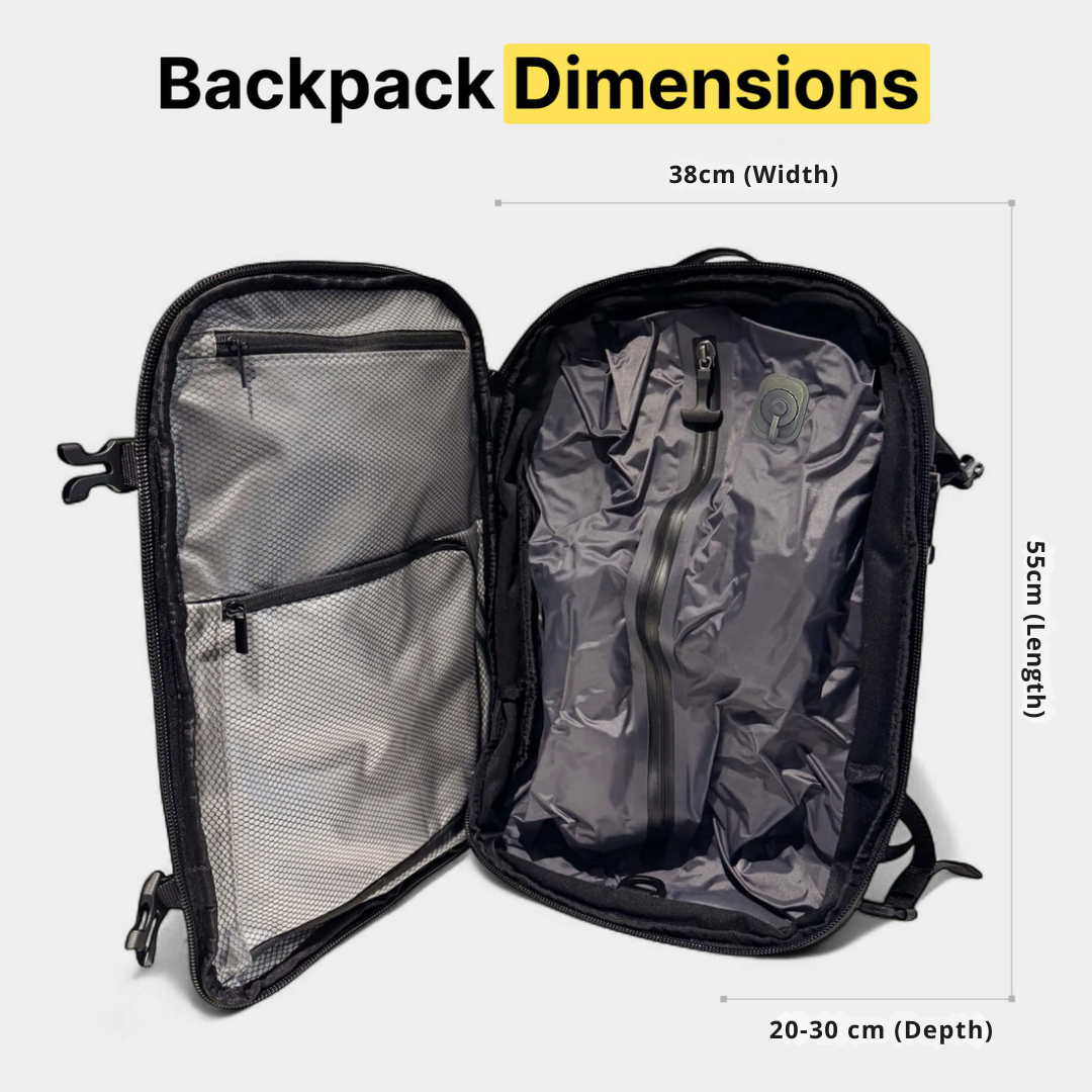 GRAVITYBAG® Auto-Vacuum Backpack 60L